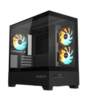 Case|GIGABYTE|C201 PANORAMIC|MidiTower|Case product features Rackmountable/Removeable HDD basket/Transparent panel|Not includ