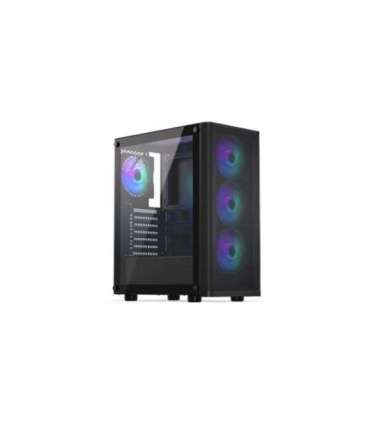 Case|ENDORFY|Ventum 200 ARGB|MidiTower|Case product features Transparent panel|Not included|ATX|MicroATX|MiniITX|Colour Black