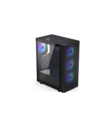 Case|ENDORFY|Ventum 200 ARGB|MidiTower|Case product features Transparent panel|Not included|ATX|MicroATX|MiniITX|Colour Black