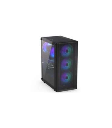 Case|ENDORFY|Ventum 200 ARGB|MidiTower|Case product features Transparent panel|Not included|ATX|MicroATX|MiniITX|Colour Black