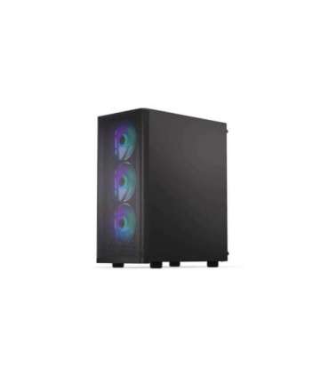 Case|ENDORFY|Ventum 200 ARGB|MidiTower|Case product features Transparent panel|Not included|ATX|MicroATX|MiniITX|Colour Black