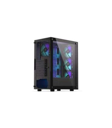 Case|ENDORFY|Ventum 200 ARGB|MidiTower|Case product features Transparent panel|Not included|ATX|MicroATX|MiniITX|Colour Black