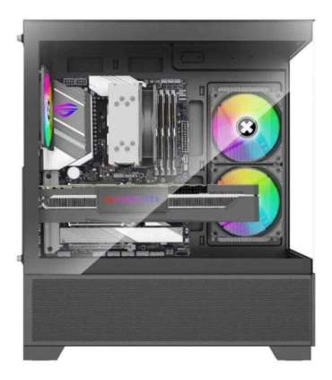 Case|XILENCE|XG172|MidiTower|Case product features Fan control panel/Transparent panel|Not included|Colour Black|XG172