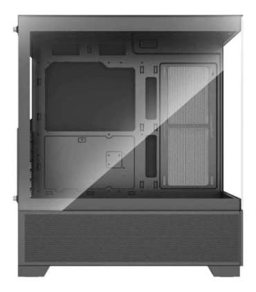 Case|XILENCE|XG172|MidiTower|Case product features Fan control panel/Transparent panel|Not included|Colour Black|XG172