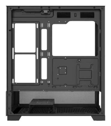 Case|XILENCE|XG172|MidiTower|Case product features Fan control panel/Transparent panel|Not included|Colour Black|XG172