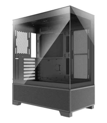 Case|XILENCE|XG172|MidiTower|Case product features Fan control panel/Transparent panel|Not included|Colour Black|XG172
