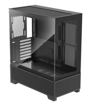 Case|XILENCE|XG172|MidiTower|Case product features Fan control panel/Transparent panel|Not included|Colour Black|XG172
