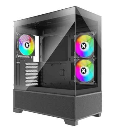 Case|XILENCE|XG172|MidiTower|Case product features Fan control panel/Transparent panel|Not included|Colour Black|XG172