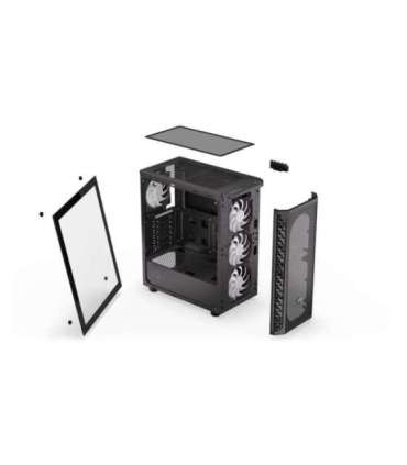 Case|ENDORFY|Signum 300 ARGB|MidiTower|Case product features Transparent panel|Not included|ATX|MicroATX|MiniITX|Colour Black