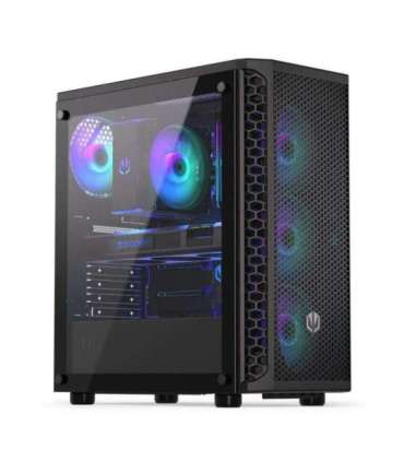 Case|ENDORFY|Signum 300 ARGB|MidiTower|Case product features Transparent panel|Not included|ATX|MicroATX|MiniITX|Colour Black