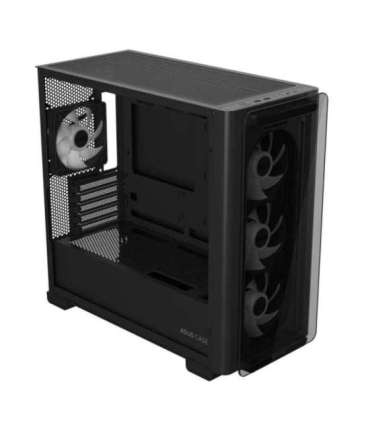 Case|ASUS|A23 PLUS|MidiTower|Case product features Transparent panel|MicroATX|MiniITX|Colour Black|A23PLUSTG/ARGBBLACK