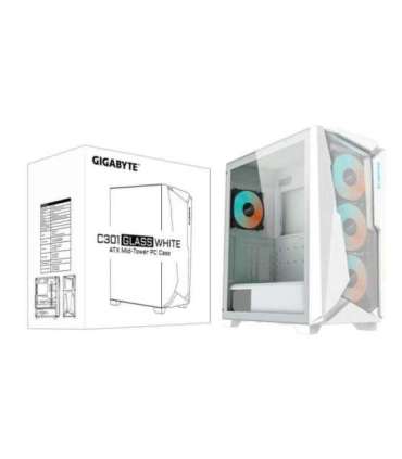 Case|GIGABYTE|C301GW V2|MidiTower|Case product features Transparent panel|Not included|ATX|EATX|MicroATX|MiniITX|Colour White