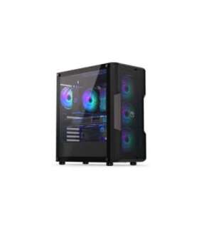 Case|ENDORFY|Regnum 400 ARGB|MidiTower|Case product features Transparent panel|Not included|ATX|MicroATX|MiniITX|Colour Black