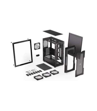 Case|ENDORFY|Regnum 400 ARGB|MidiTower|Case product features Transparent panel|Not included|ATX|MicroATX|MiniITX|Colour Black