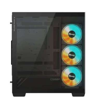 Case|GIGABYTE|GB-C500P ST|MidiTower|Case product features Transparent panel|ATX|MicroATX|MiniITX|Colour Black|GB-C500PST