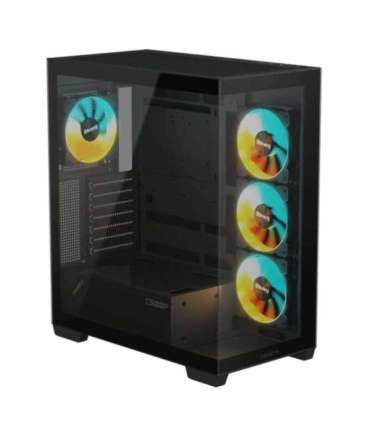 Case|GIGABYTE|GB-C500P ST|MidiTower|Case product features Transparent panel|ATX|MicroATX|MiniITX|Colour Black|GB-C500PST