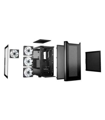 Case|BE QUIET|PURE BASE 501 DX|MidiTower|Case product features Transparent panel|Not included|ATX|MicroATX|MiniITX|Colour Bla