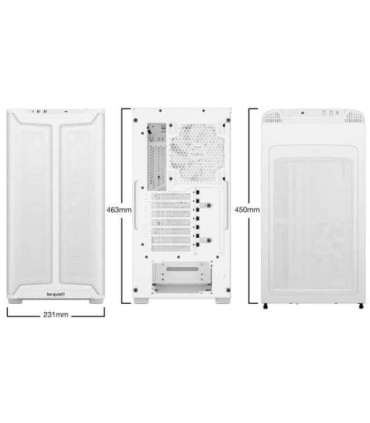 Case|BE QUIET|PURE BASE 501 DX|MidiTower|Case product features Transparent panel|Not included|ATX|MicroATX|MiniITX|Colour Whi