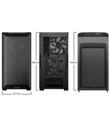 Case|BE QUIET|PURE BASE 501 LX|MidiTower|Case product features Transparent panel|Not included|ATX|MicroATX|MiniITX|Colour Bla