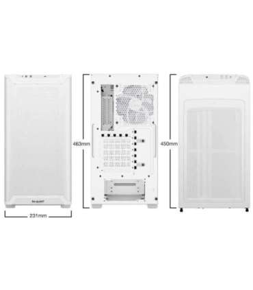 Case|BE QUIET|PURE BASE 501 LX|MidiTower|Case product features Transparent panel|Not included|ATX|MicroATX|MiniITX|Colour Whi