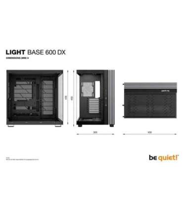 Case|BE QUIET|LIGHT BASE 600 DX|Tower|Case product features Transparent panel|ATX|MicroATX|MiniITX|Colour Black|BGW65