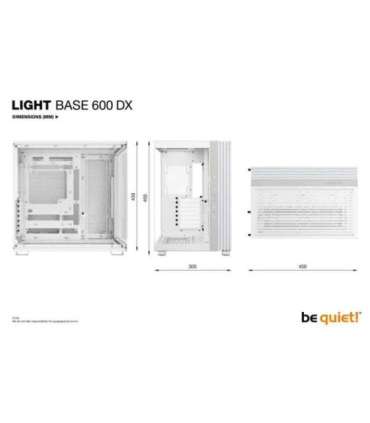Case|BE QUIET|LIGHT BASE 600 DX|Tower|Case product features Transparent panel|ATX|MicroATX|MiniITX|Colour White|BGW66