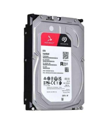 HDD|SEAGATE|IronWolf|6TB|SATA|256 MB|5400 rpm|Discs/Heads 4/8|3,5"|ST6000VN006