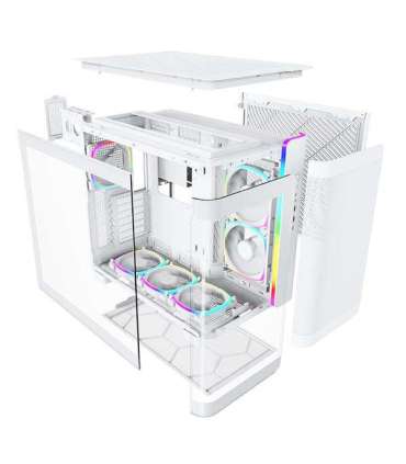 Case|MONTECH|KING 95 PRO (W)|MidiTower|Not included|ATX|MicroATX|MiniITX|Colour White|KING95PRO(W)