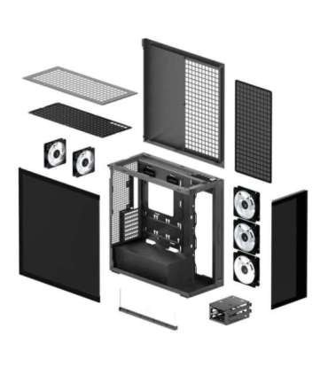 Case|ARCTIC|EATX|Black|Midi Tower|PC|Xtender (Mirror Black)|ACPCC00018A