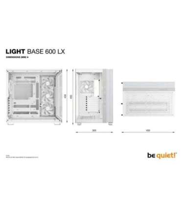 Case|BE QUIET|LIGHT BASE 600 LX|Tower|ATX|MicroATX|MiniITX|Colour White|BGW68