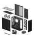 Case|ARCTIC|EATX|Black|Midi Tower|PC|Xtender VG (Mirror Black)|ACPCC00019A