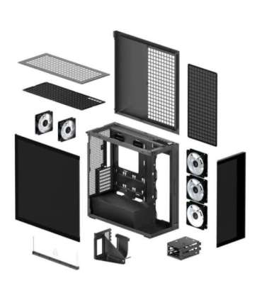 Case|ARCTIC|EATX|Black|Midi Tower|PC|Xtender VG (Mirror Black)|ACPCC00019A