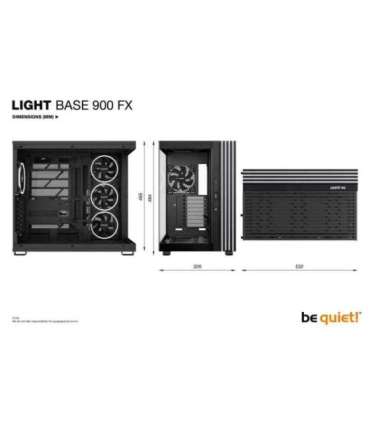 Case|BE QUIET|LIGHT BASE 900 FX|Tower|Case product features Transparent panel|ATX|EATX|MicroATX|MiniITX|XL-ATX|Colour Black|B