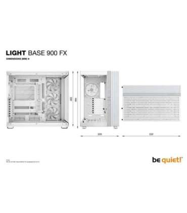 Case|BE QUIET|LIGHT BASE 900 FX|Tower|Case product features Transparent panel|ATX|EATX|MicroATX|MiniITX|XL-ATX|Colour White|B