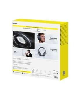 Baseus Earphone Bluetooth BH1 Lite Wireless Headphones, BT 6.0, Black (A0203C00)