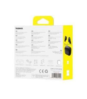 Baseus Earphone Bluetooth Bowie E18 TWS Earphones, BT 5.3, ENC, IPX4, Black EU (A00023800123-00)