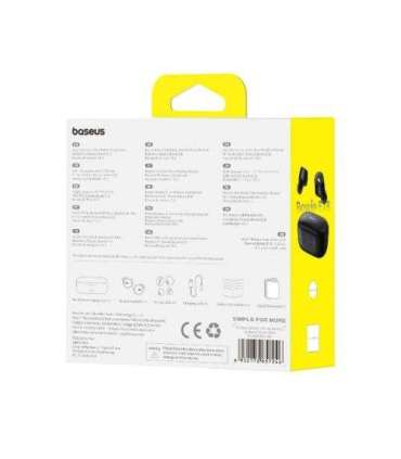 Baseus Earphone Bluetooth Bowie E18 TWS Earphones, BT 5.3, ENC, IPX4, Black EU (A00023800123-00)
