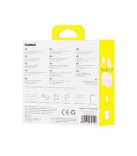 Baseus Earphone Bluetooth Bowie E18 TWS Earphones, BT 5.3, ENC, IPX4, Purple EU (A00023800533-00)