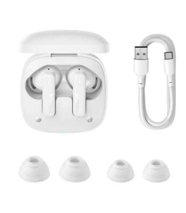 Baseus Earphone Bluetooth Bowie E19 TWS Earphones, BT 5.3, ENC, IPX5, White EU (A00069600223-00)