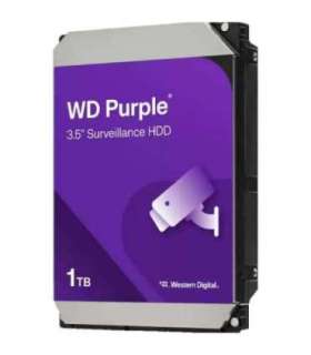Western Digital WD10PURZ Purple Surveillance HDD, 1TB, 3.5", SATA3, 5400 RPM, 64 MB, 210 MiB/s