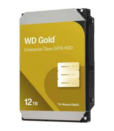 Western Digital WD121KRYZ Gold, 12TB, HDD, 3.5", SATA 6Gbps, 7200RPM, 256 MB Recertified