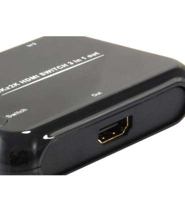 Equip 332721 HDMI 1.4 Switch 3x1, HDMI, Plastic, Black, IR, 7.1-CH, DTS-HD, Dolby TrueHD