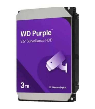Western Digital WD33PURZ WD PURPLE, 3 TB, HDD, 3.5", 5400 RP,M, 256MB