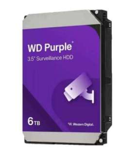 Western Digital WD64PURZ WD PURPLE, 6TB, HDD, 3.5", SATA3, 5400 RPM, 256 MB