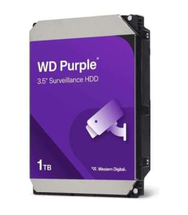 Western Digital WD11PURZ WD Purple, 1TB, 3.5", SATA3 6GB/s, 64 MB, 180 MB/s, 3.38 W