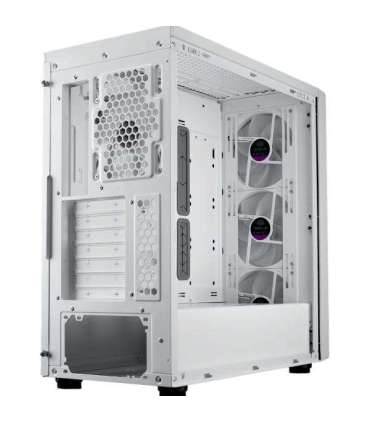 Cooler Master MB600-WGNN-S00 MasterBox 600 White, TG, eATX, 3x 140mm ARGB, 1x 120mm, USB3.2 Gen2