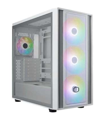 Cooler Master MB600-WGNN-S00 MasterBox 600 White, TG, eATX, 3x 140mm ARGB, 1x 120mm, USB3.2 Gen2