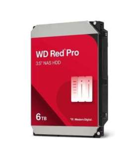 Western Digital WD6005FFBX RED Pro HDD, 6TB, 3.5", 7200 RPM, Serial ATA III, 256 MB, 220 Mib/s, CMR