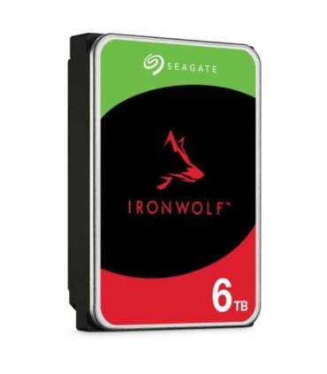 Seagate ST6000VN006 IronWolf HDD, 6 TB, 5400 RPM, 256 MB, 3.5", Serial ATA III