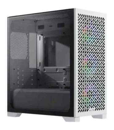 Cooler Master E302-WGNN-S00 Elite 302 Midi-Tower, mATX, Window, 3x 120mm ARGB, White